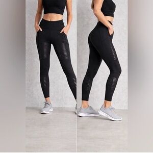 Lululemon High Rise Black Leggings Size 4,Pockets Performance Yoga
